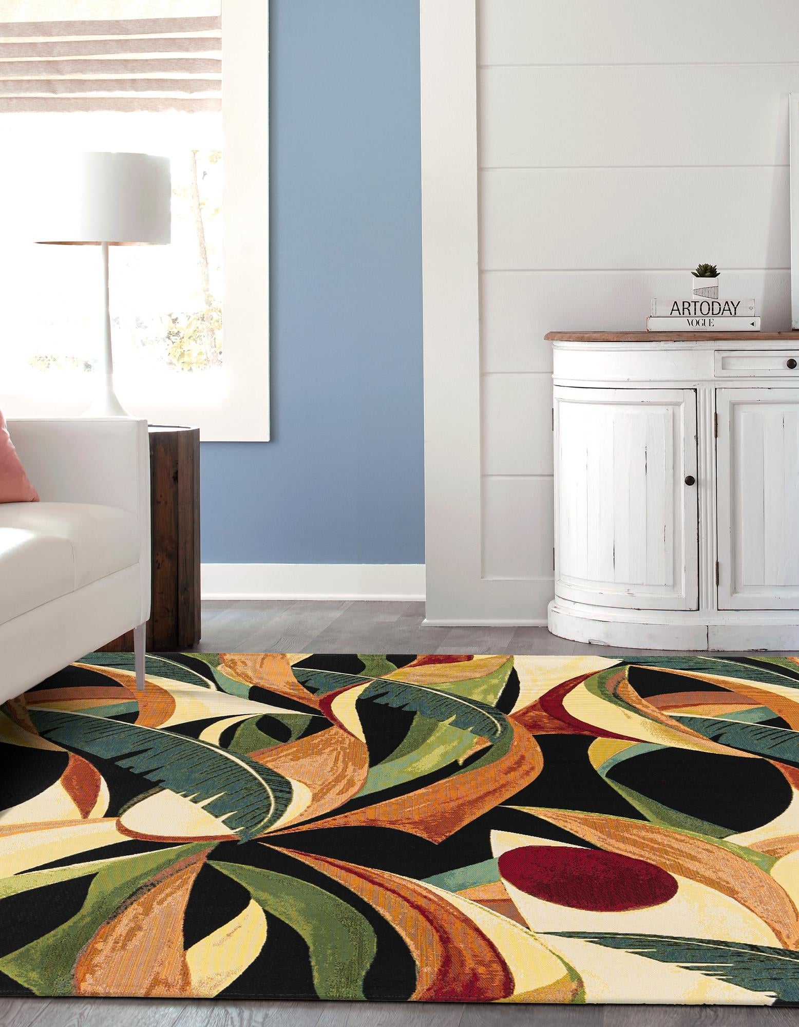 Seaside Blooms Collection Area Rug -  Tivoli