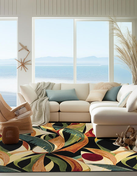 Seaside Blooms Collection Area Rug -  Tivoli