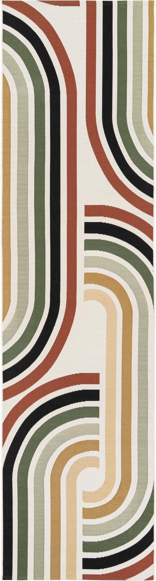 Urban Terrace Collection Area Rug -  Piazza Runner Multi  lifestyle 11