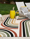 Urban Terrace Collection Area Rug -  Piazza Rectangle Multi  lifestyle 5