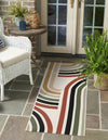 Urban Terrace Collection Area Rug -  Piazza Runner Multi  lifestyle 15