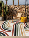 Urban Terrace Collection Area Rug -  Piazza Square Multi  lifestyle 20