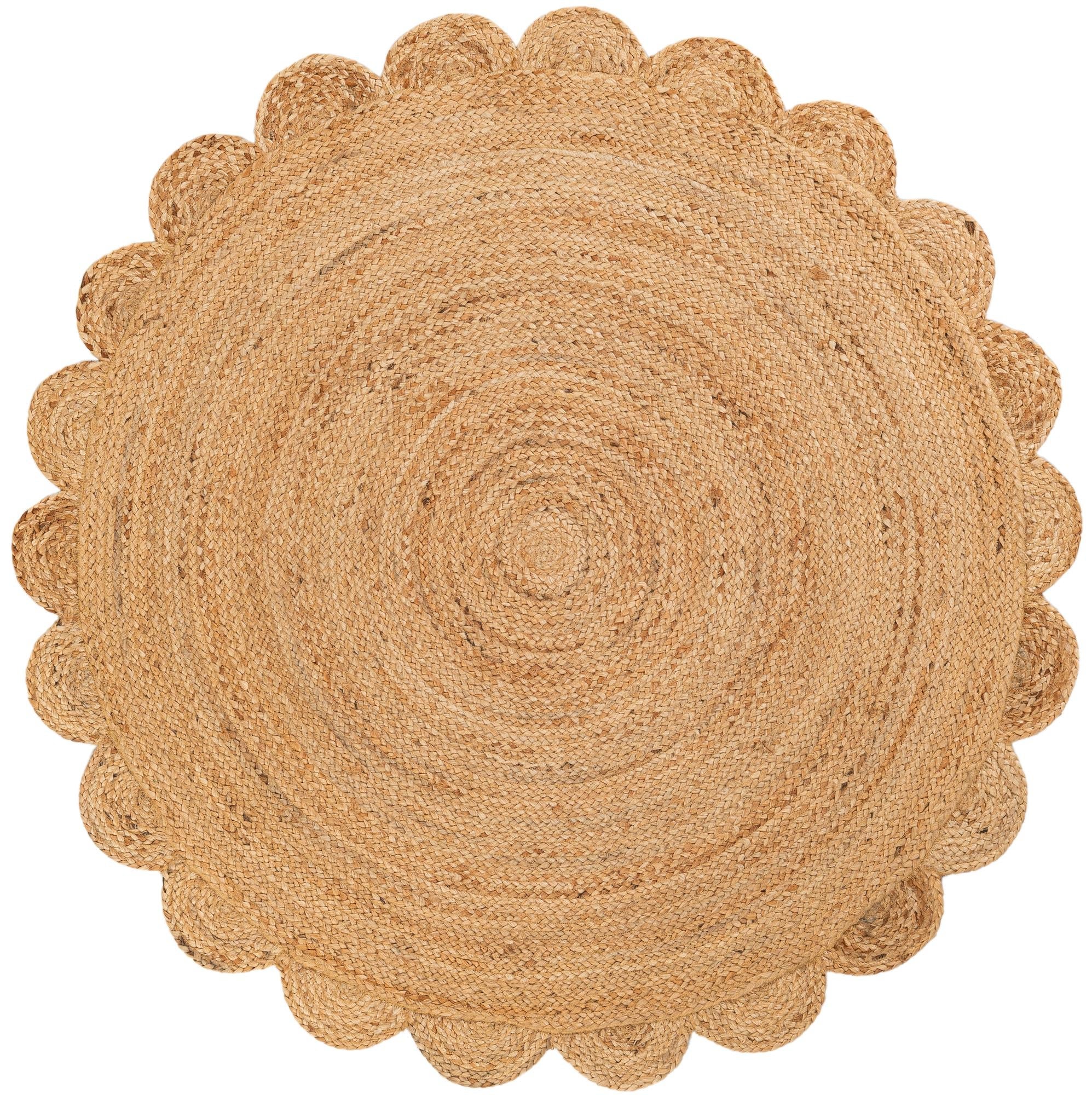 Serenity Braided Jute Collection Area Rug - Mandalay