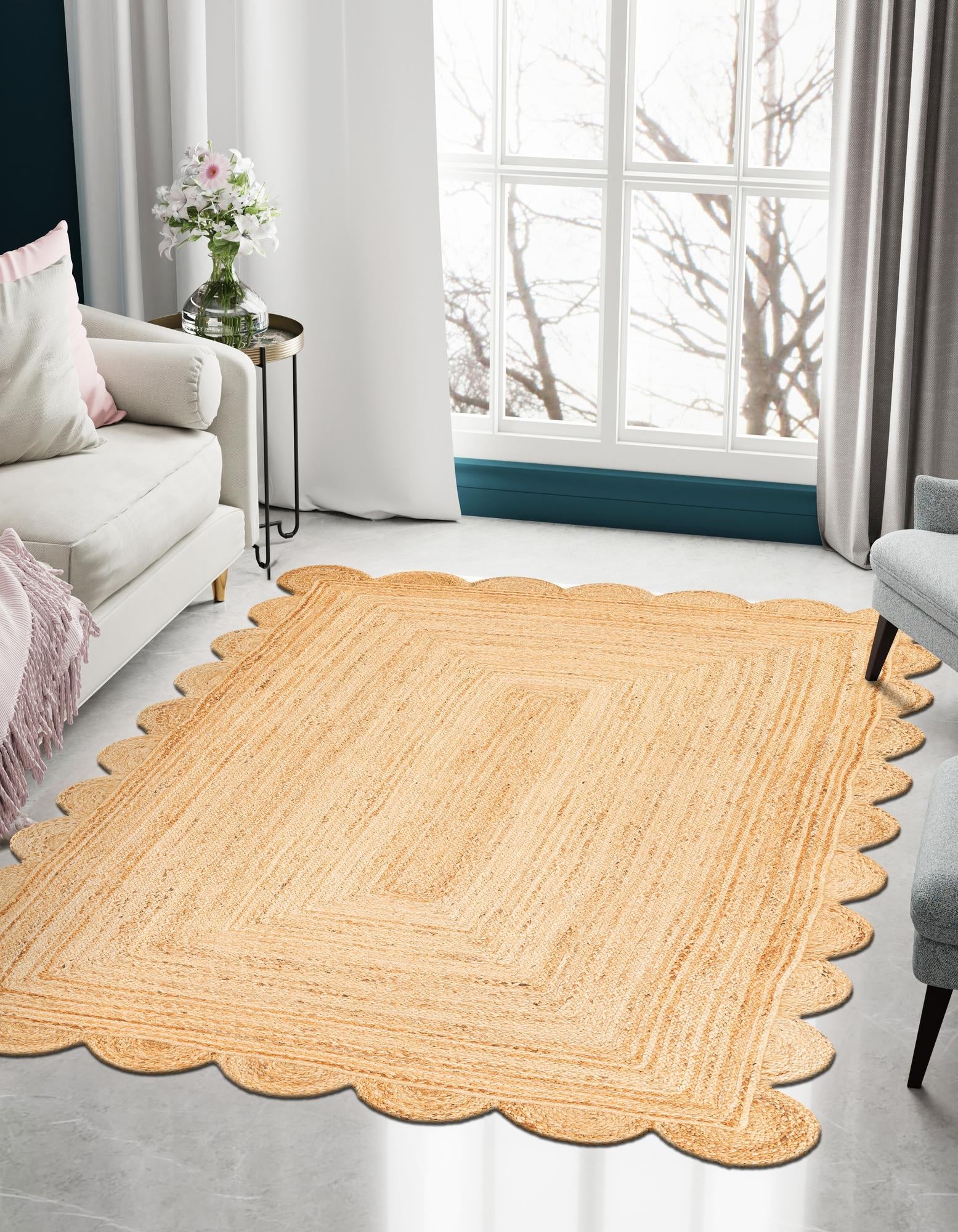 Serenity Braided Jute Collection Area Rug - Mandalay