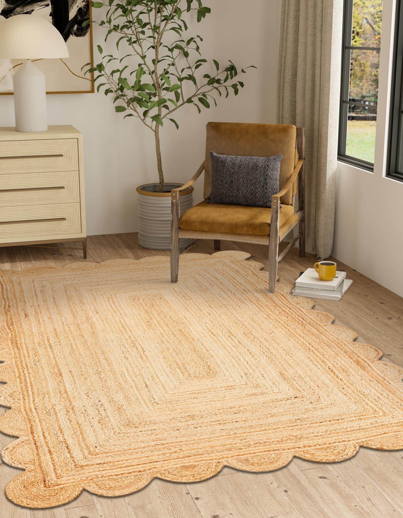 Serenity Braided Jute Collection Area Rug - Mandalay