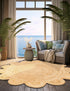 Serenity Braided Jute Collection Area Rug - Seaside