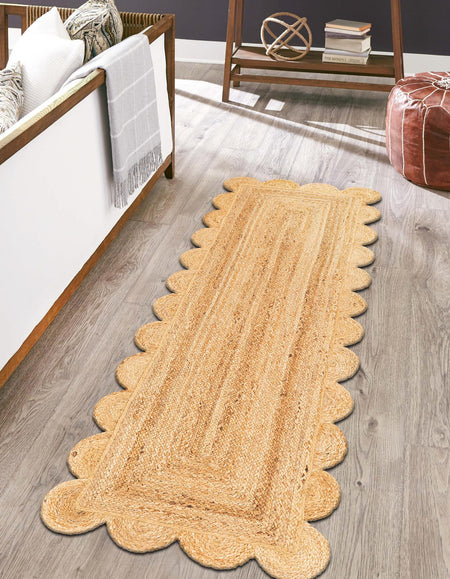 Serenity Braided Jute Collection Area Rug - Seaside