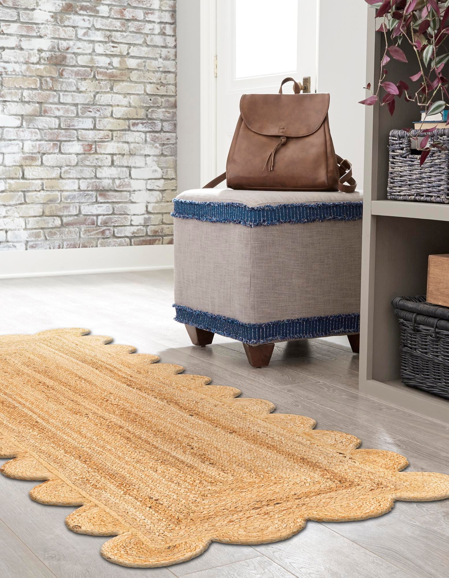 Serenity Braided Jute Collection Area Rug - Mandalay