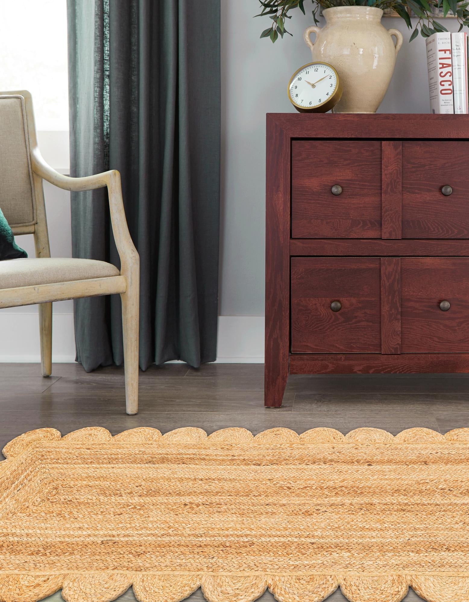 Serenity Braided Jute Collection Area Rug - Mandalay