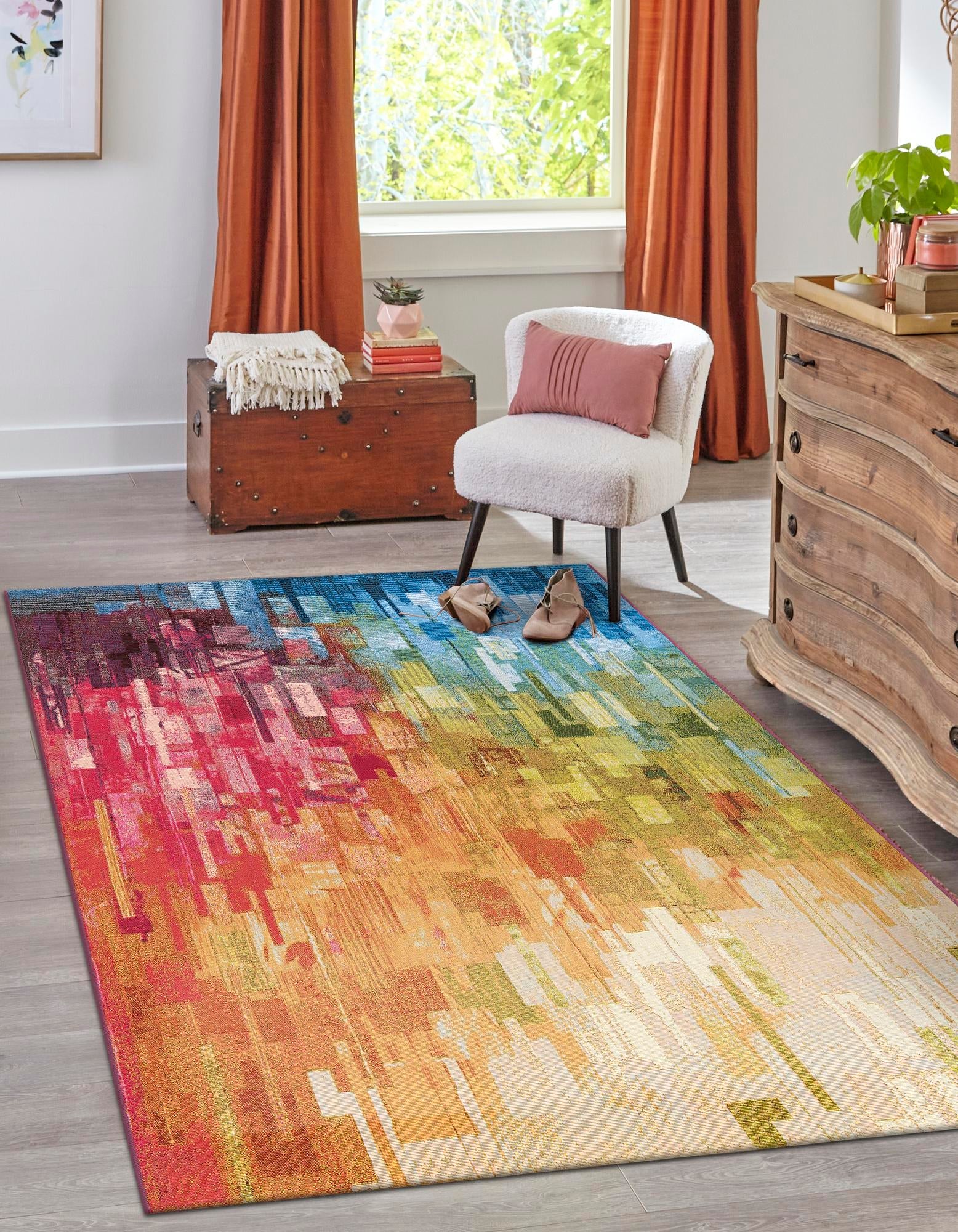 Urban Terrace Collection Area Rug -  Lawn