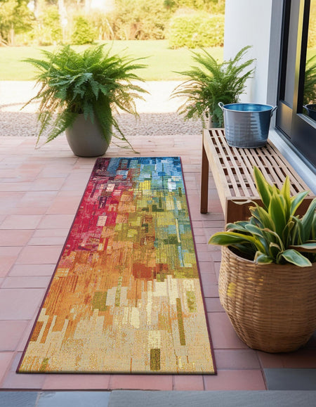 Urban Terrace Collection Area Rug -  Lawn