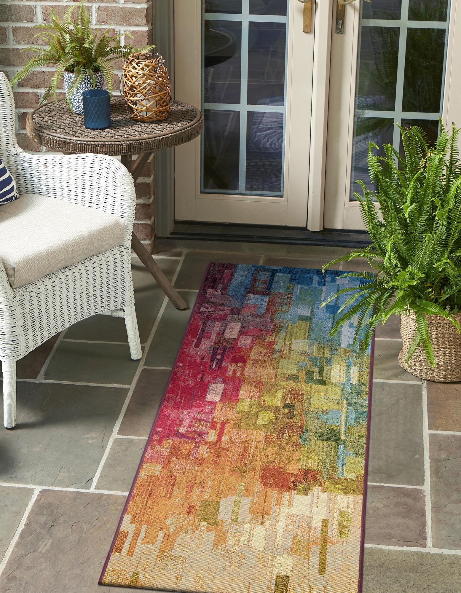 Urban Terrace Collection Area Rug -  Lawn