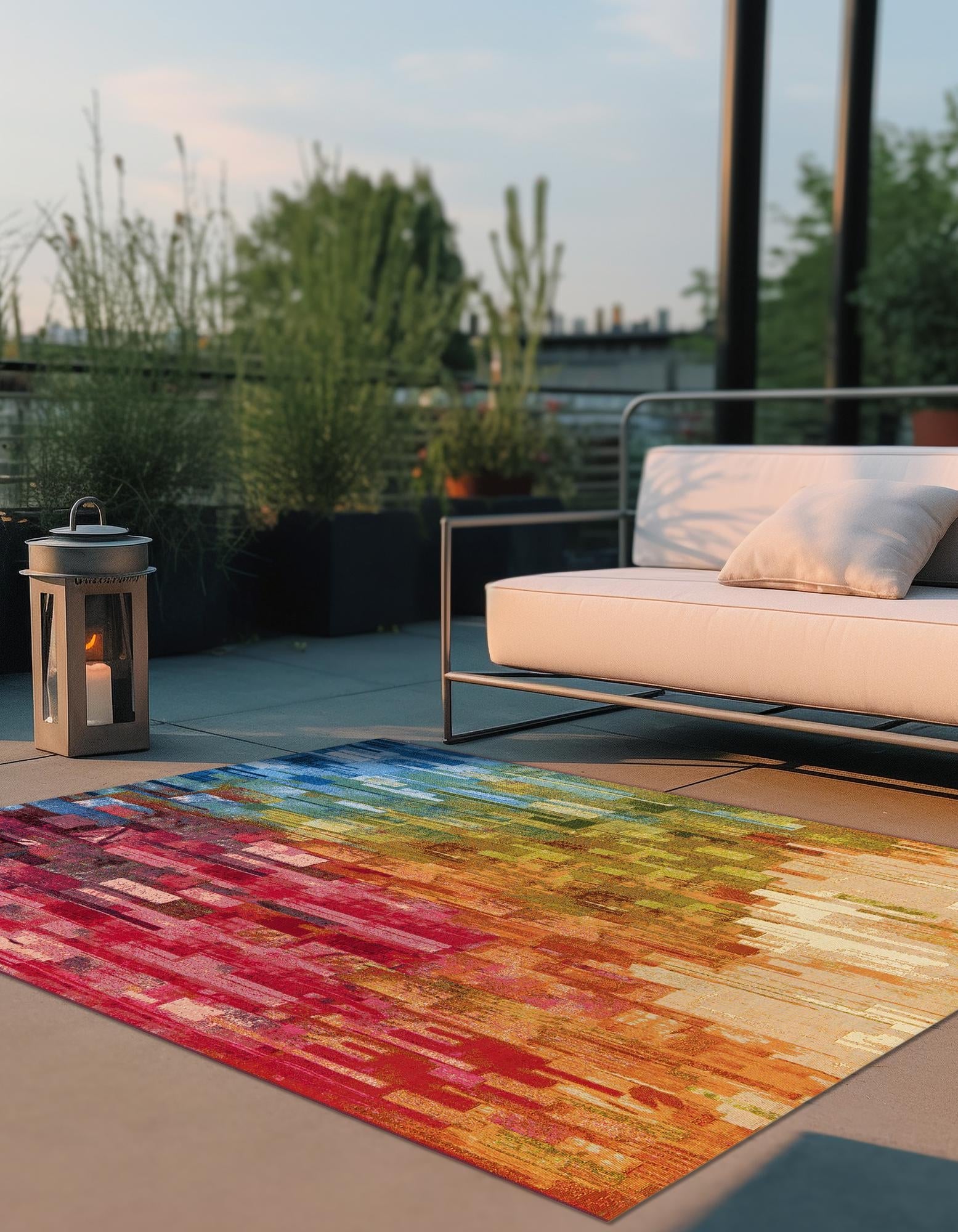 Urban Terrace Collection Area Rug -  Lawn