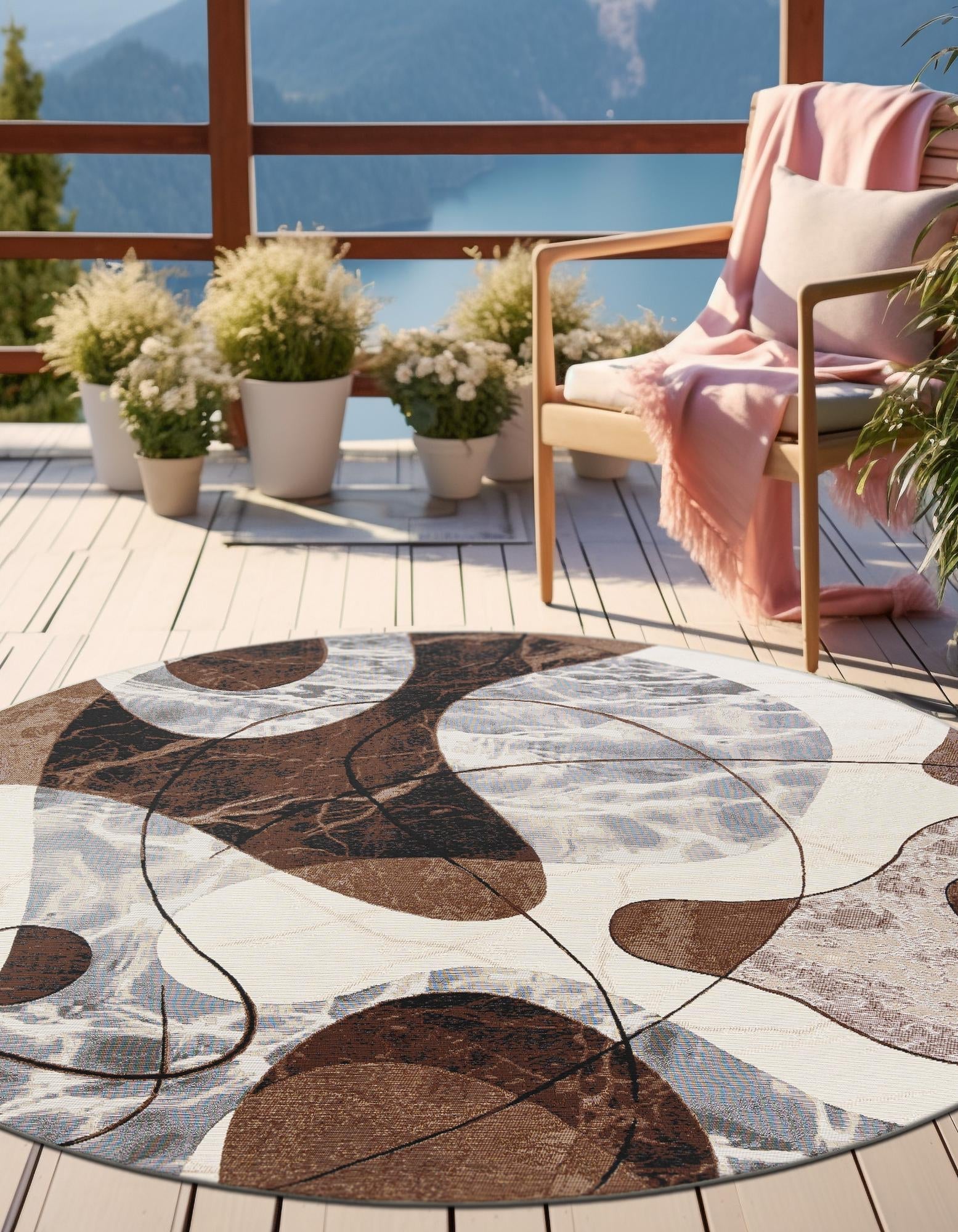 Urban Terrace Collection Area Rug -  Garden