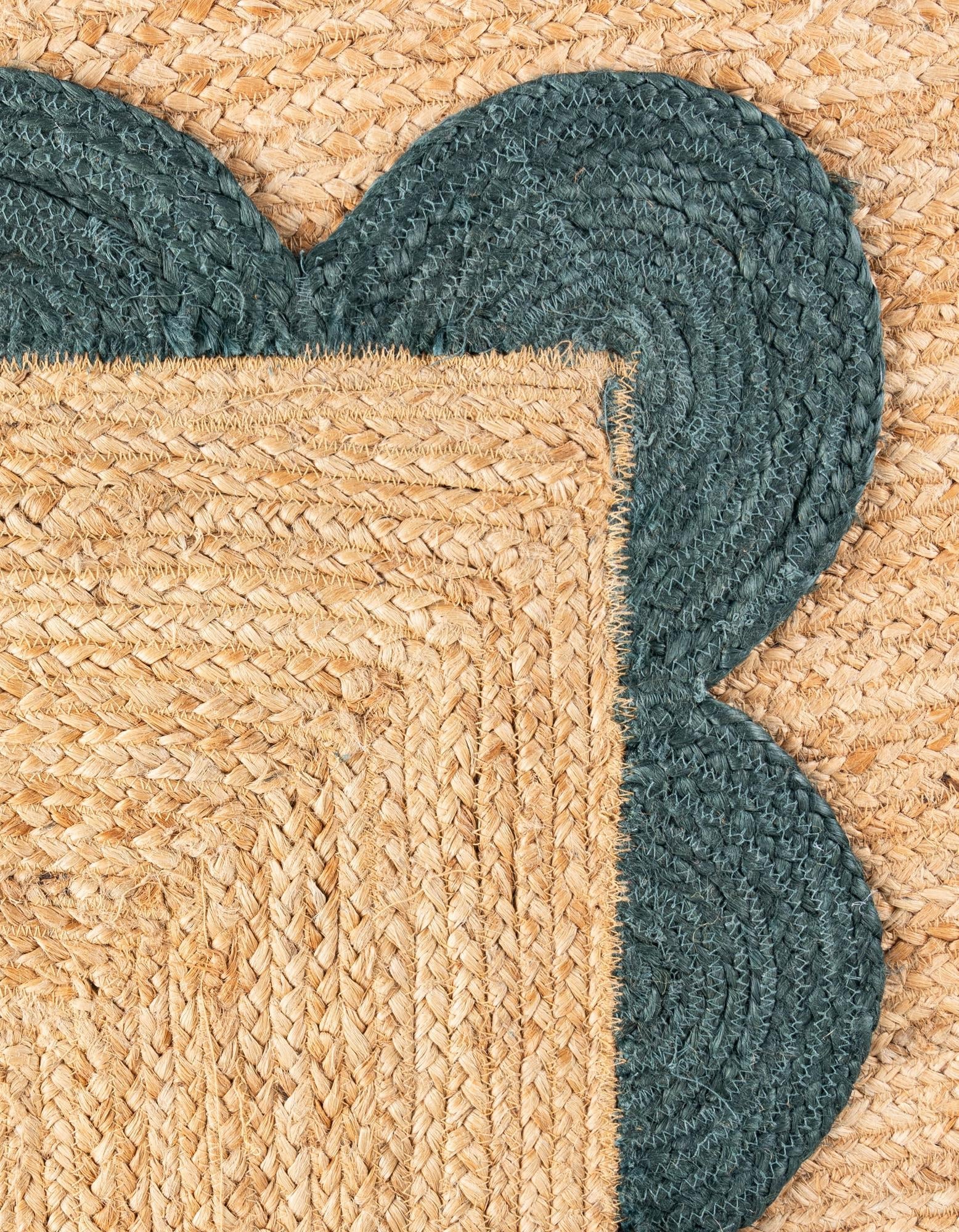 Serenity Braided Jute Collection Area Rug - Seaside