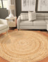 Serenity Braided Jute Collection Area Rug - Seaside