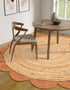 Serenity Braided Jute Collection Area Rug - Seaside