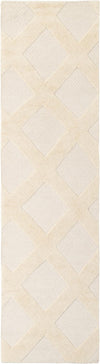 Trellis Wool Collection Area Rug - Vineyard Runner Ivory  lifestyle 6