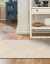 Trellis Wool Collection Area Rug - Vineyard Runner Ivory  lifestyle 11