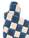 Shepherd's Glen Wool Collection Area Rug - Reykjavik Square Blue and White  lifestyle 23