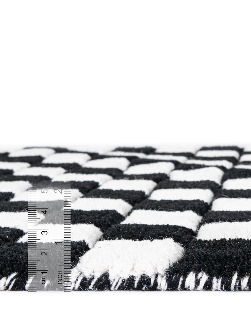 Shepherd's Glen Wool Collection Area Rug - Reykjavik Rectangle Black and White  lifestyle 2