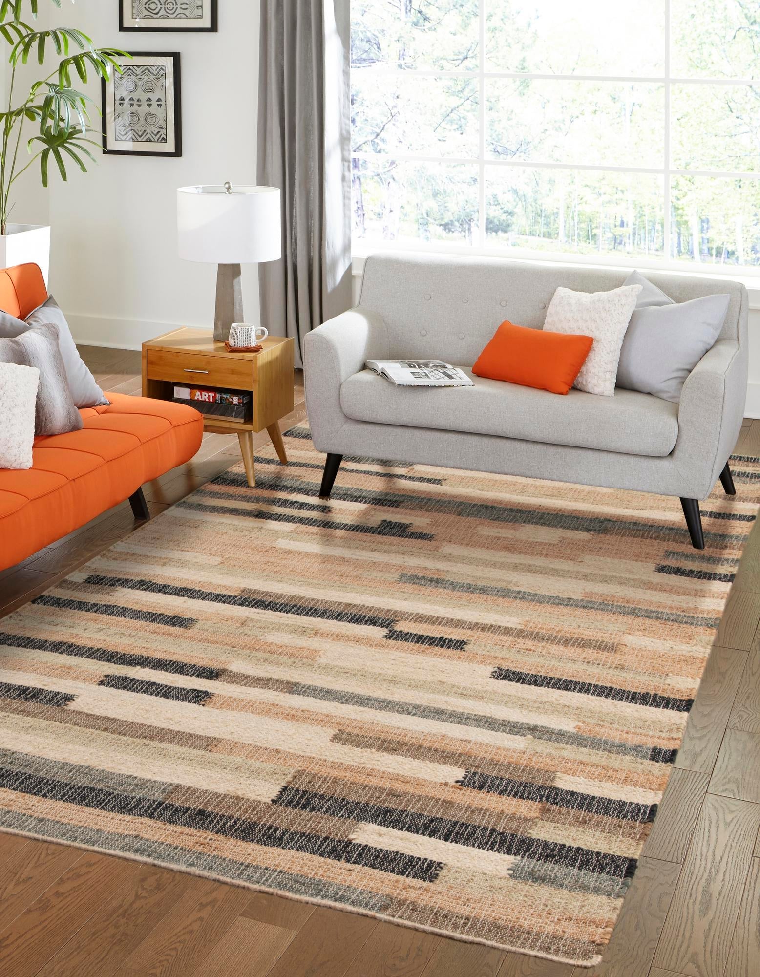 Benares Handwoven Jute Collection Area Rug -  Varanasi