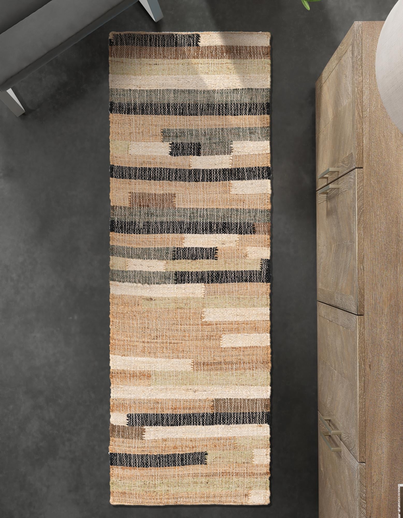 Benares Handwoven Jute Collection Area Rug -  Varanasi