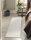 Aravalli Collection Area Rug -  Jaipur Runner Ivory White  lifestyle 113