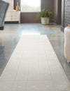 Aravalli Collection Area Rug -  Jaipur Runner Ivory White  lifestyle 120