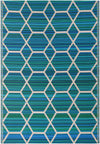 Serene Bay Outdoor Collection Area Rug -  Harbor Rectangle Blue  lifestyle 2