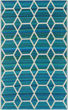 Serene Bay Outdoor Collection Area Rug -  Harbor Rectangle Blue Main