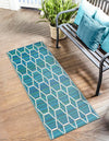 Serene Bay Outdoor Collection Area Rug -  Harbor Runner Blue  lifestyle 3