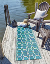 Serene Bay Outdoor Collection Area Rug -  Harbor Runner Blue  lifestyle 12