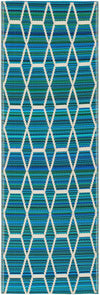 Serene Bay Outdoor Collection Area Rug -  Harbor Runner Blue Main