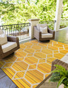 Serene Bay Outdoor Collection Area Rug -  Harbor Rectangle Yellow  lifestyle 21