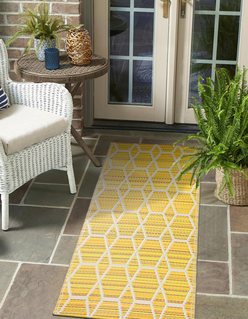 Serene Bay Outdoor Collection Area Rug -  Harbor Runner Yellow  lifestyle 16