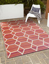 Serene Bay Outdoor Collection Area Rug -  Harbor Rectangle Red  lifestyle 15