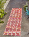 Serene Bay Outdoor Collection Area Rug -  Harbor Runner Red  lifestyle 2