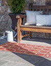 Serene Bay Outdoor Collection Area Rug -  Harbor Runner Red  lifestyle 3